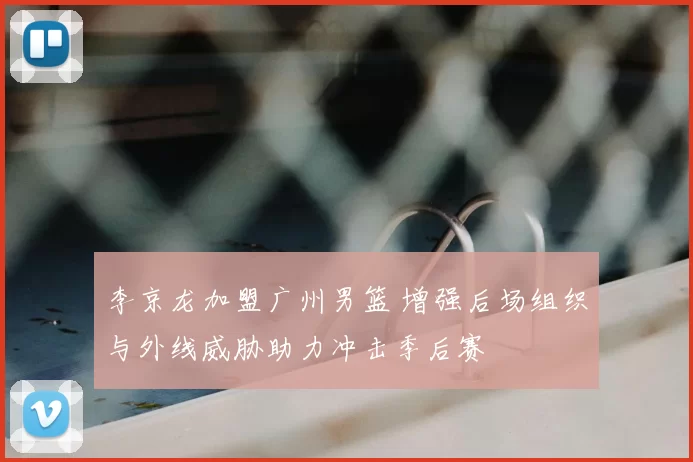 李京龙加盟广州男篮 增强后场组织与外线威胁助力冲击季后赛